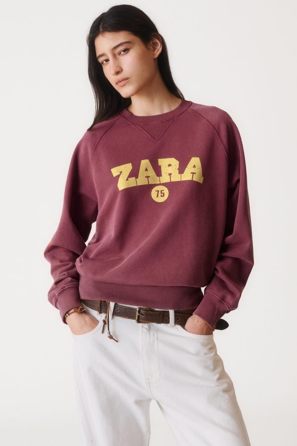 VARSITY 50. YIL DÖNÜÜ SWEATSHIRT - از برند زارا