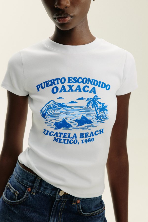 BASKILI YAZILI T-SHIRT - از برند زارا