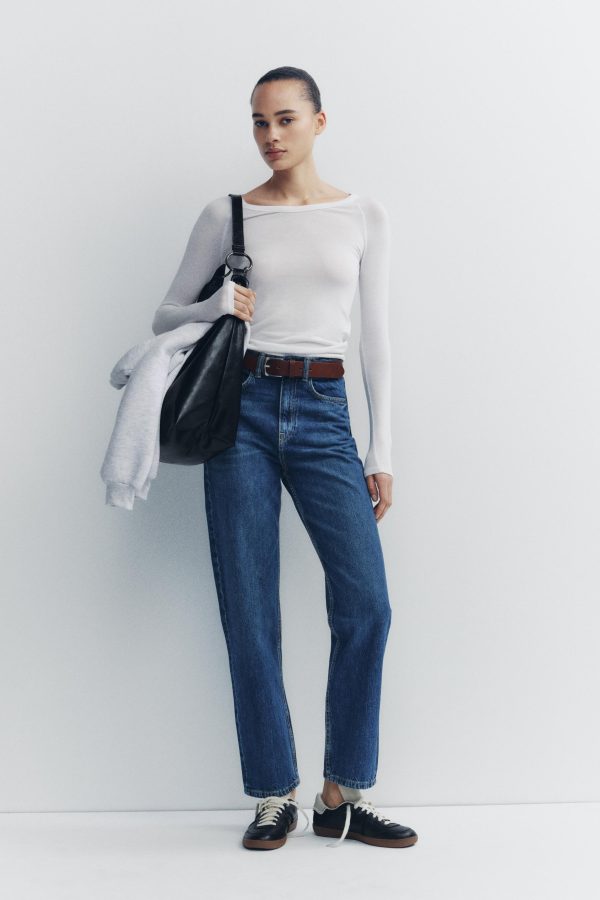 TRF YÜKSEK BEL MOM FIT JEAN - از برند زارا