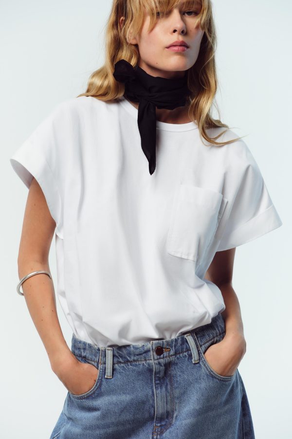 POPLİN CEPLİ T-SHIRT - از برند زارا