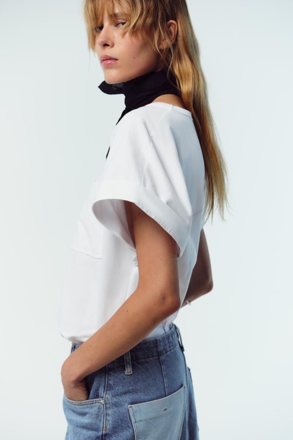POPLİN CEPLİ T-SHIRT - از برند زارا