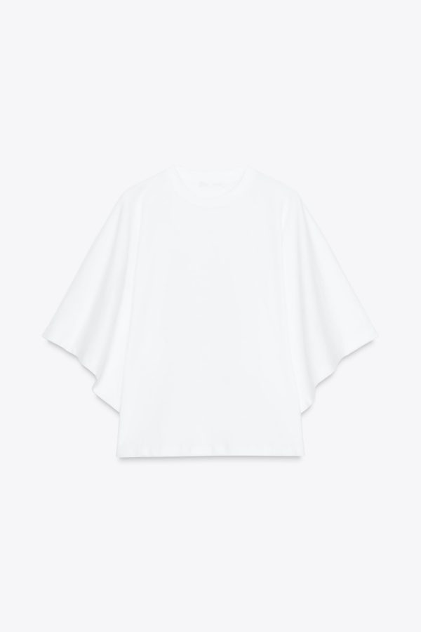 PELERİN KOLLU T-SHIRT - از برند زارا
