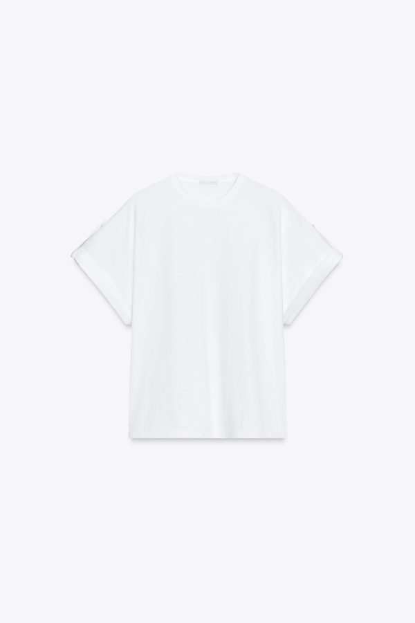 ŞERİTLİ DÜĞMELİ T-SHIRT - از برند زارا