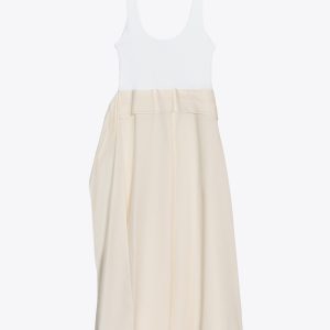 پیراهن میدی یقه گرد با آستین بنددار از برند زارا (زنانه)