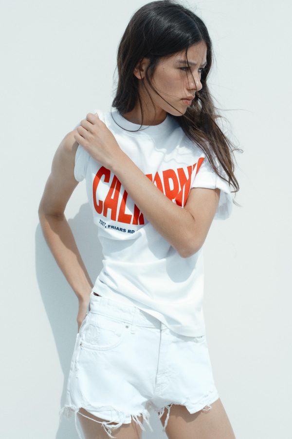 OVERSIZE YAZILI T-SHIRT - از برند زارا