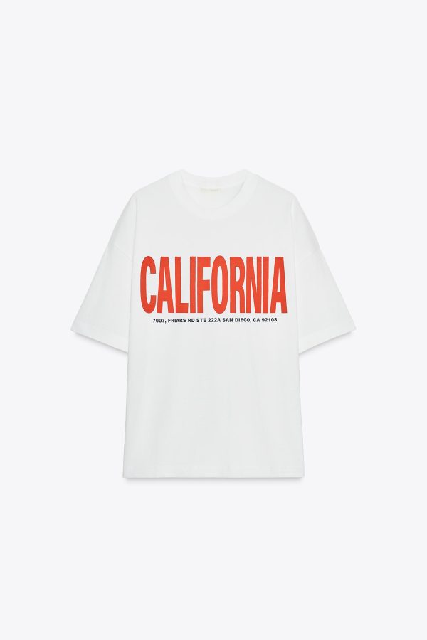 OVERSIZE YAZILI T-SHIRT - از برند زارا