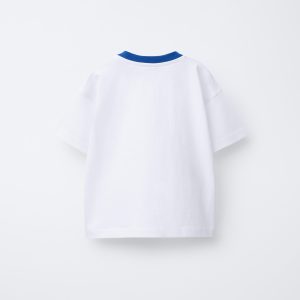 تی‌شرت کوتاه‌دست یقه دوچرخه‌ای پنبه‌ا از برند زارا