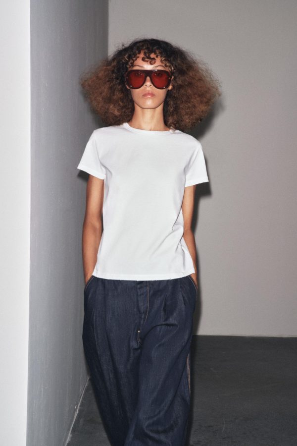 REGULAR YIRTMAÇLI T-SHIRT - از برند زارا
