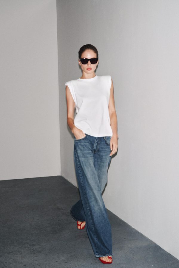 ZW COLLECTION GENİŞ PAÇA DÜŞÜK BEL JEAN - از برند زارا