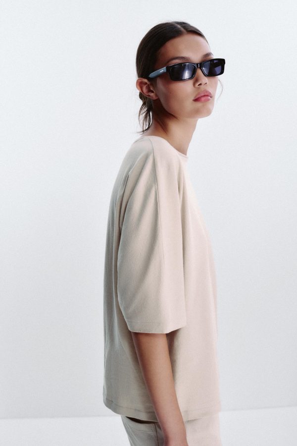 RUSTİK OVERSIZE T-SHIRT - از برند زارا