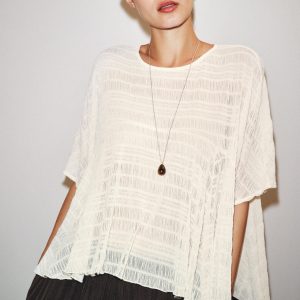 پلیور یقه باز کوتاه با بافت خاص از برند زارا (زنانه)