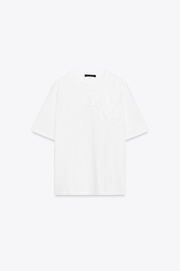 HACİMLİ ÇİÇEKLİ T-SHIRT - از برند زارا
