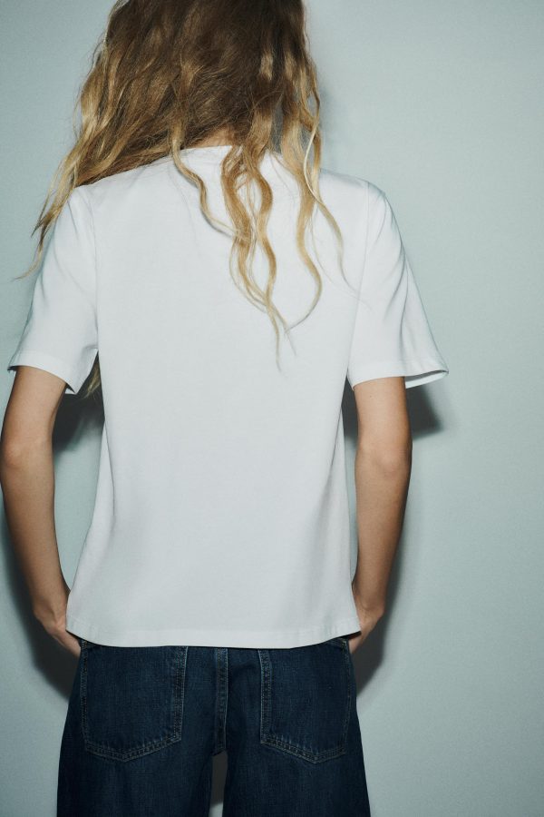 KONTRAST BAĞCIKLI T-SHIRT - از برند زارا