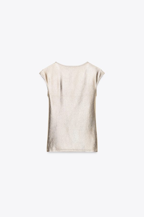 METALİK T-SHIRT - از برند زارا