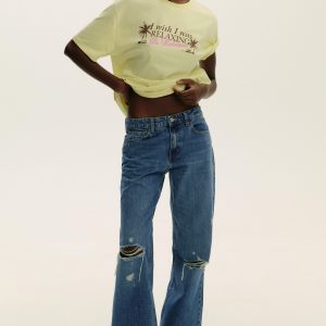 BASKILI SLOGANLI T-SHIRT - از برند زارا