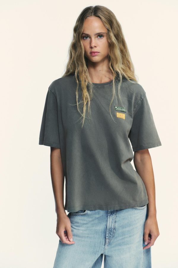 YAMALI SOLUK EFEKTLİ T-SHIRT - از برند زارا