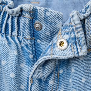 شلوار کاغذی خال‌خال با کمر الاستیک از برند زارا (بچه گانه)