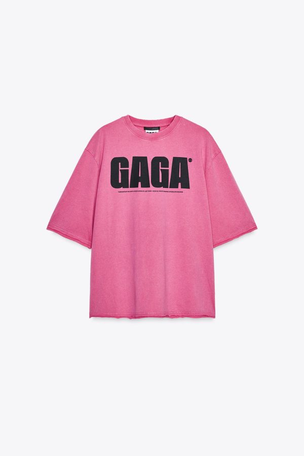 LADY GAGA YIKAMA EFEKTLİ T-SHIRT - از برند زارا