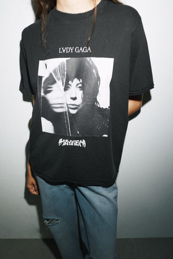LADY GAGA SOLUK EFEKTLİ T-SHIRT - از برند زارا