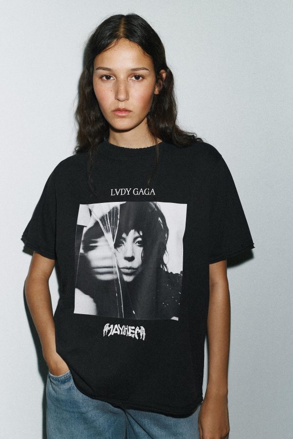 LADY GAGA SOLUK EFEKTLİ T-SHIRT - از برند زارا