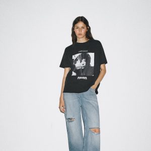 LADY GAGA SOLUK EFEKTLİ T-SHIRT - از برند زارا