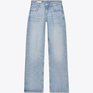 شلوار جین پنج جیب کمر پایین و عریض از برند زارا (زنانه)