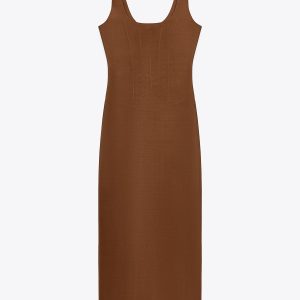 لباس میدی شکل‌دهنده یقه گرد از برند زارا (زنانه)