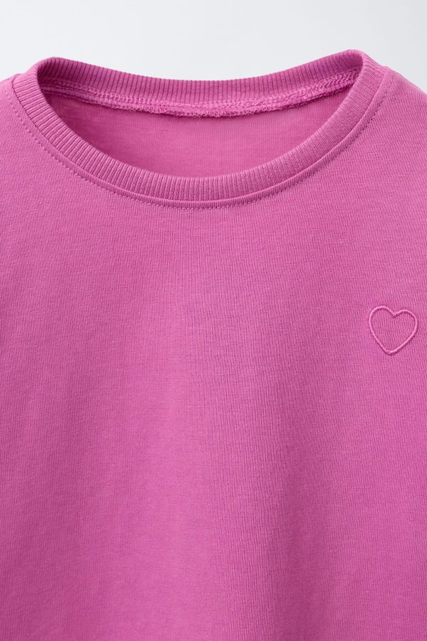 BASIC KALPLİ İŞLEMELİ T-SHIRT - از برند زارا