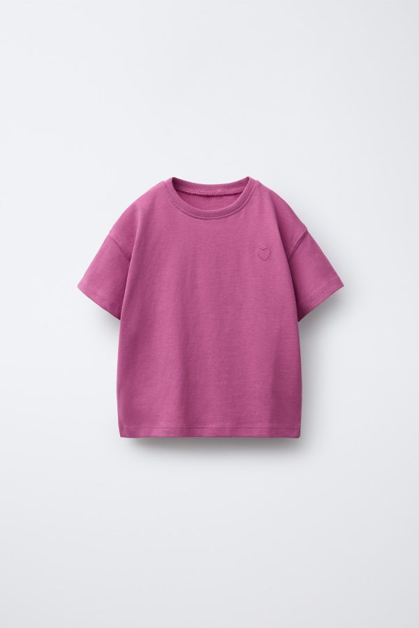 NAKIŞLI KALPLİ BASIC T-SHIRT - از برند زارا