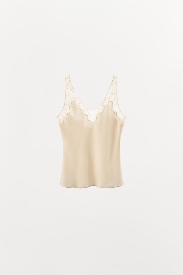 KONTRAST LINGERIE STİ BLUZ - از برند زارا