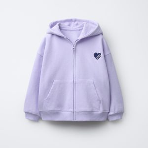 KALP BASKILI FERMUARLI SWEATSHIRT - از برند زارا