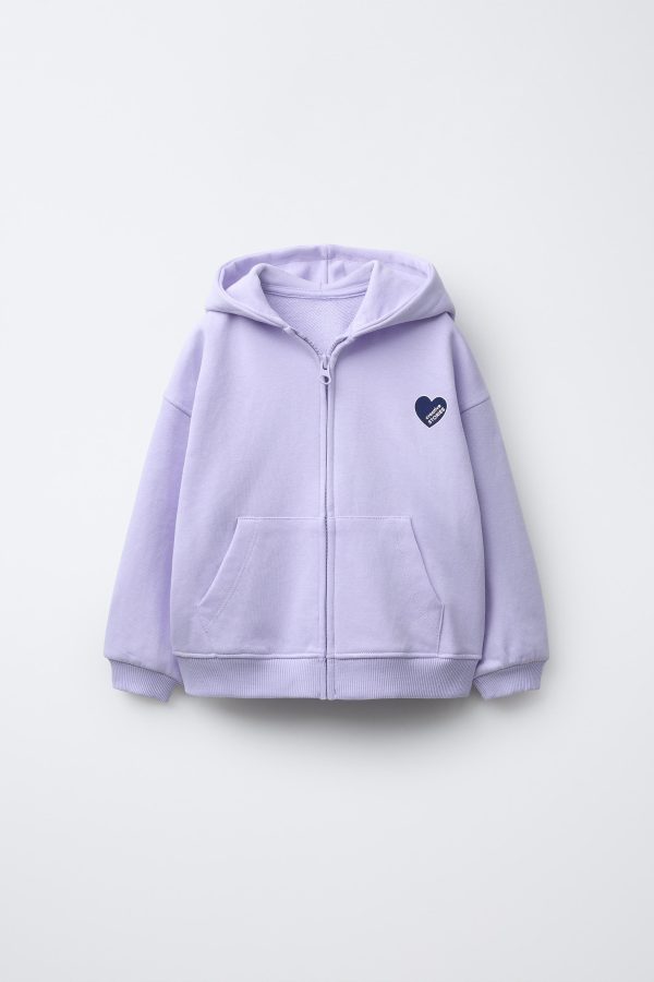 KALP BASKILI FERMUARLI SWEATSHIRT - از برند زارا