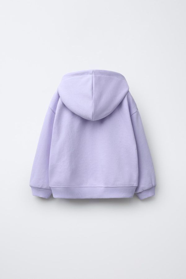 KALP BASKILI FERMUARLI SWEATSHIRT - از برند زارا