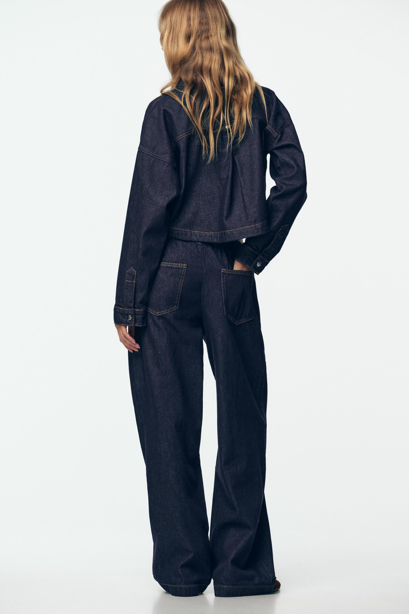 شلوار جین کمر بلند و گشاد از برند زارا (زنانه)