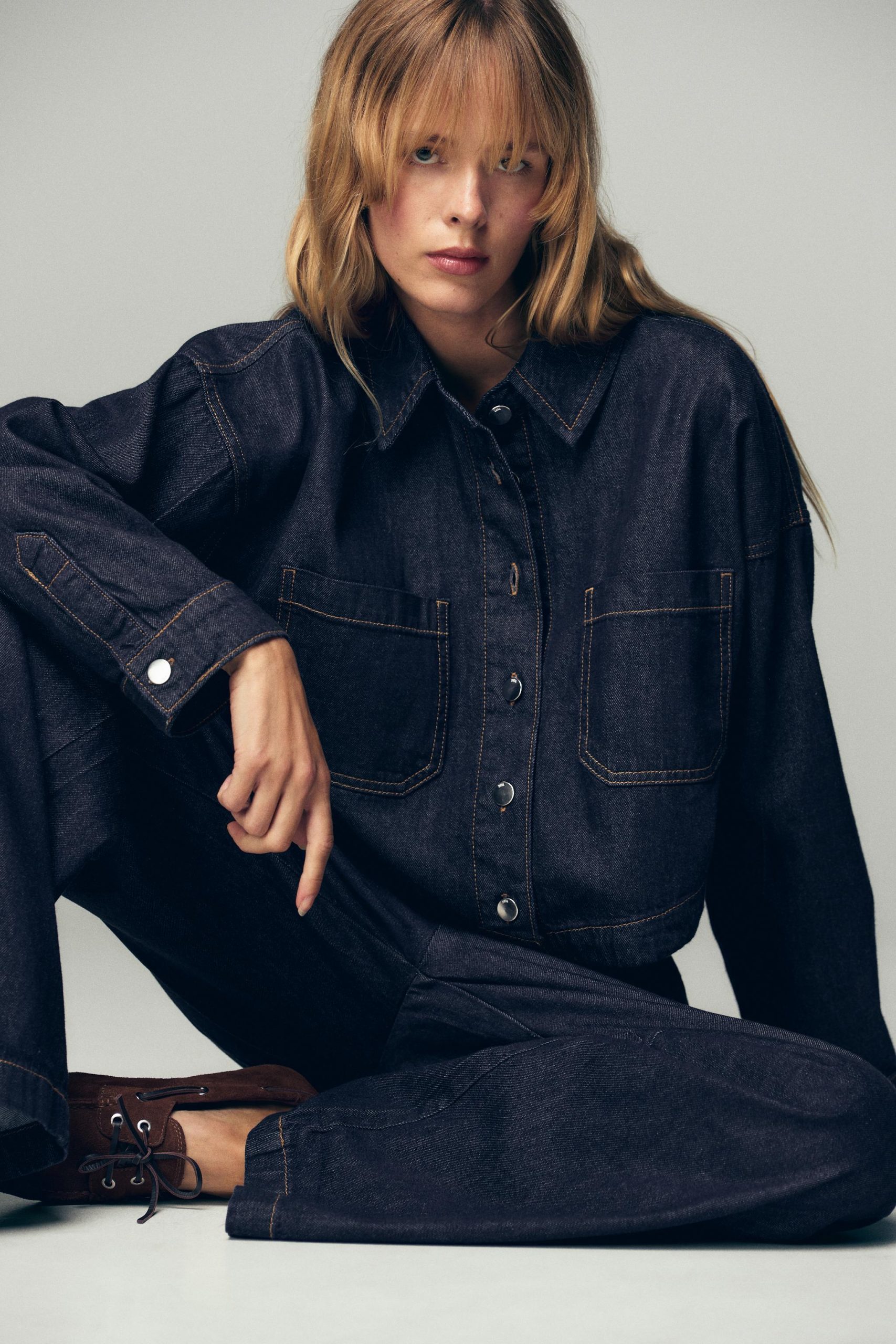 شلوار جین کمر بلند و گشاد از برند زارا (زنانه)