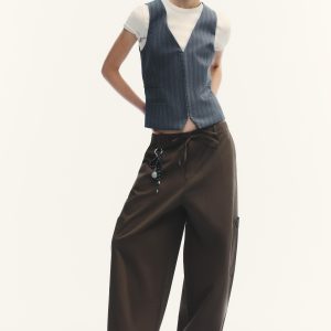 İNCE ÇİZGİİ CROP YELEK - از برند زارا