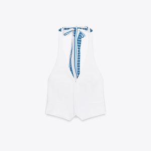 HALTER YAKA PAÇVRA YELEK TOP - از برند زارا