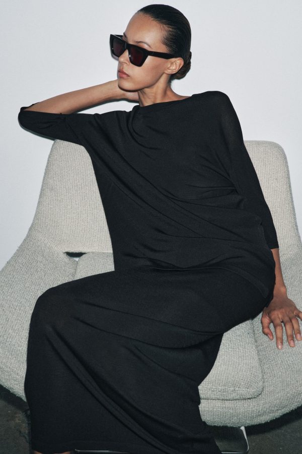 DÜZ ÖRGÜ OVERSIZE TOP - از برند زارا