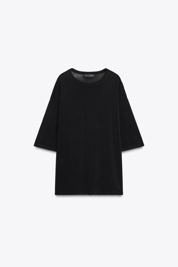 DÜZ ÖRGÜ OVERSIZE TOP - از برند زارا