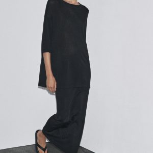 DÜZ ÖRGÜ OVERSIZE TOP - از برند زارا