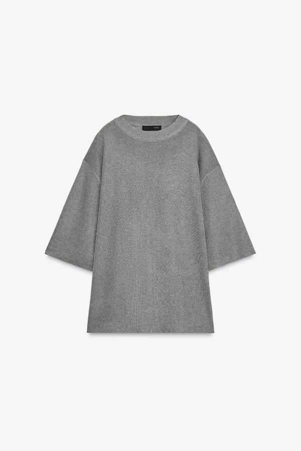 OVERSIZE DÜZ TRİKO TOP - از برند زارا