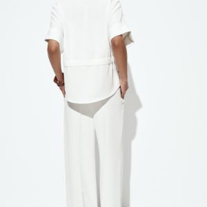 پیراهن یقه‌دار کوتاه با جیب و زیپ از برند زارا (زنانه)