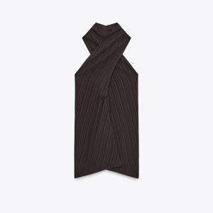 بلوز یقه‌دار کراس با پشت باز از برند زارا (زنانه)