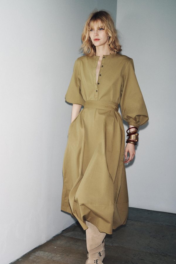 ZW COLLECTION KEMERLİ GÖMLEK ELBİSE - از برند زارا