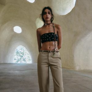ÖRGÜ KEMERLİ CHINO PANTOLON - از برند زارا