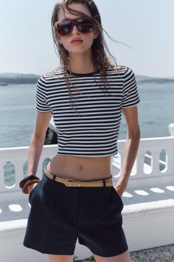 STREÇ CROP T-SHIRT - از برند زارا
