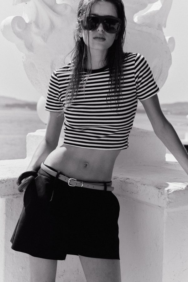 STREÇ CROP T-SHIRT - از برند زارا