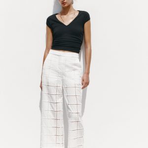 V YAKA FITILLI T-SHIRT - از برند زارا