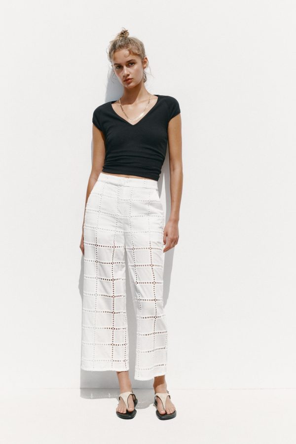 V YAKA FITILLI T-SHIRT - از برند زارا