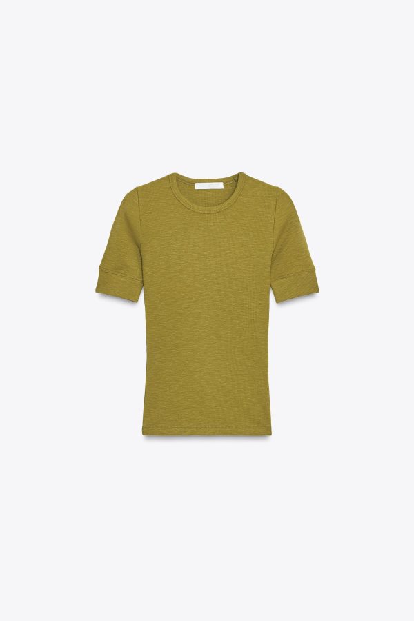 KISA KOLLU RIB T-SHIRT - از برند زارا